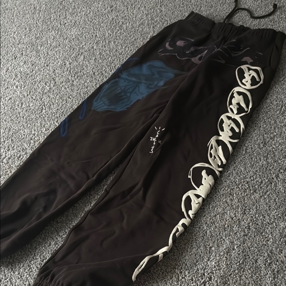 Cactus Jack Fragment Brown Graphic Men's Joggers